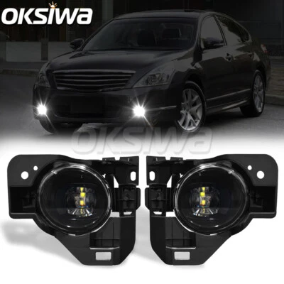 Luces antiniebla LED para Nissan Máxima 2009-11 12 13 2014 4 puertas sedán parachoques delanteras Foto 1 de 4