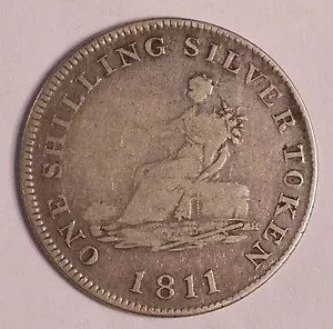 1811 Großbritannien SILBER SCHILLING Medaille Younge & Deakin #15430 - Bild 1 von 5