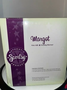 NIB Scentsy Wax Warmer Margot Metallic Grey Pearls Retired- Boxsmall corner dent - Picture 1 of 3