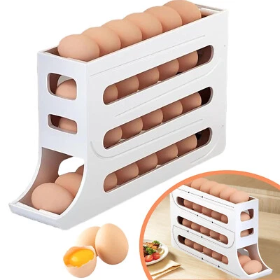 Eierhalter für 30 Eier 4 Etagen Eierbehälter für Kühlschrank Eier Aufbewahrung - Bild 1 von 4