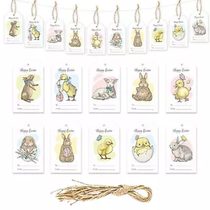 10 Pieces Easter Party Decorations Spring Banner Bunny Garland With Animal Theme - Picture 1 of 12