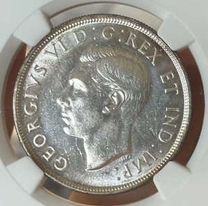 1947 Blunt 7 Canada S$1 Silver Dollar | NGC UNC Details | Cleaned - Picture 1 of 4