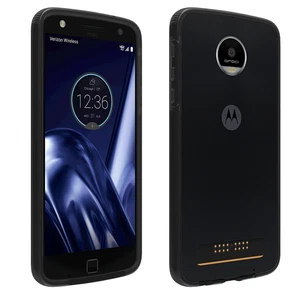 Verizon Two-Tone Bumper Case for Moto Z Play Droid - Black/Dark Gray - Picture 1 of 1