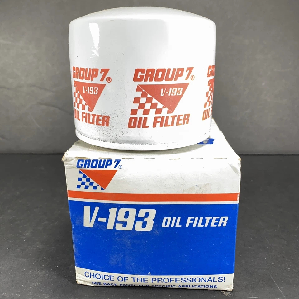 1977-91 Oil Filter V-193 Chevrolet Dodge Eagle Plymouth Champ Group 7 - Image 1 of 4