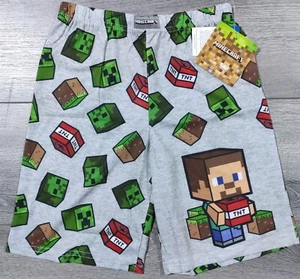 Minecraft Pajamas Boys Medium 6-8 Shorts Lounge PJ Bottoms Video Game Gift - Picture 1 of 6