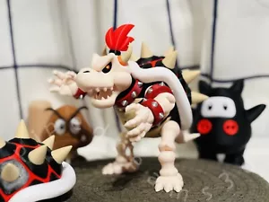 Super Mario Dry Bones Bowser Figure – 3D Printed Collectible - Mario - Picture 1 of 7