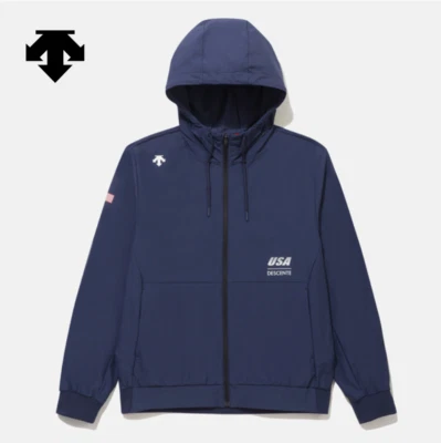 DESCENTE USA TRIATHLON NAVY Woven Jacket ASIAN FIT - Image 1 of 4