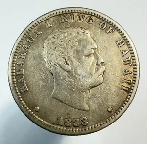 Quarto di dollaro argento 1883 Hawaii 25C -0048 - Foto 1 di 2