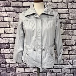 Chico's Zenergy Silver Long Sleeve Jacket Size Small - Picture 1 of 9