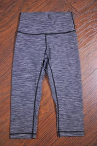Lululemon Wunder Under Hi-Rise 1/2 Tight 17' Black Slate Women’s 4 - Picture 1 of 4