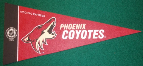 PHOENIX COYOTES NHL MINI PENNANT, NEW & MADE IN USA Cover