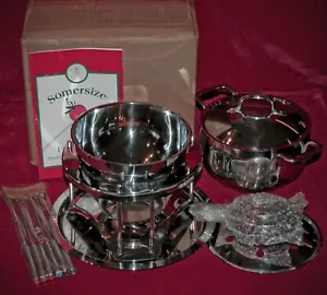 VINTAGE Suzanne Somers Set Fonduta "Somersize" Bella Qualità Mai Usato! NUOVO! - Foto 1 di 6