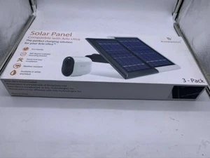 Wasserstein Arlo Ultra, Ultra 2, Pro 3, Pro 4, Black Solar Panel (3-Pack) - Picture 1 of 2