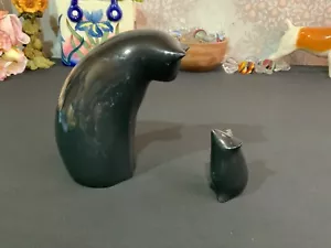 ARTFORUM Perry Lancaster Diseñador NEGRO GATO Y RATÓN Adornos Escultura Estatuilla - Imagen 1 de 8