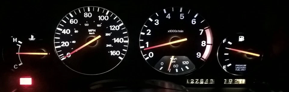 White Cluster LED Bulb kit For Nissan 300zx Z32 Turbo NA 1990-1996 - Image 1 of 1