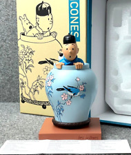 Statuette Moulinsart 46401 La Potiche: Blue Lotus "Les Icones" 2019 Tintin 22cm 
