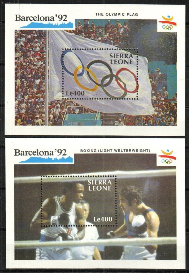 Sello Sierra Leona 1282-1283 - 92 Juegos Olímpicos de Verano Foto 1 de 1