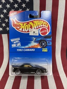 1995 Hotwheels Collector #505 1993 Camaro *WHEEL VARIATION* - Bild 1 von 2