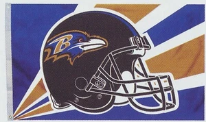 Baltimore Ravens Huge 3'x5' NFL Licensed Helmet Flag / Banner - Free Shipping - Picture 1 of 1