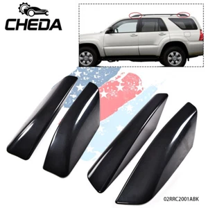 Roof Rails Rack End Cover Shell 4Pcs Fit For Toyota 4Runner N210 2003-2009-Black - Picture 1 of 12