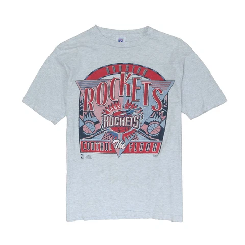 Vintage Houston Rockets Control The Floor Logo 7 T-Shirt Large Tall 1994 90s NBA Cover