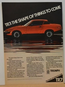 Triumph TR7 Sportwagen Printanzeige 1976 rot - Bild 1 von 1