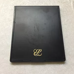 Vintage 1990s Estee Lauder Black Folding Makeup Table Mirror 3.75"W x 4.25"L - Picture 1 of 4