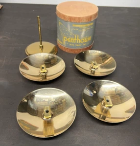 Ashtrays Set Steel Cig Rest Penthouse Park Sherman Stacking Set Of 4 Vintage - Picture 1 of 4