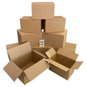 UBMOVE Moving Box Combo Pack - 4 Smalls, 6 Mediums, & Moving Labels - Picture 1 of 5