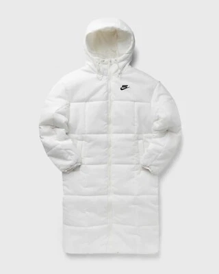 Nike Women's White Long Classic Puffer Therma-Fit Jacket Hooded ParkaFB7675-133 - Image 1 of 4