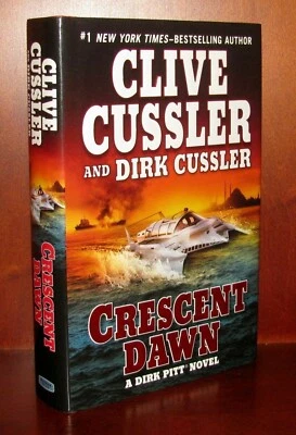 Crescent Dawn by Clive Cussler 1st Edition HC DJ Dirk Pitt Adventure Foto 1 de 4