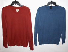 J CREW & ST.JOHNS BAY Crew Sweater Tops Lot:2 Items Blue/ Brown-rust Mens Size M