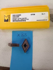 5 INSERTOS DE CARBURO KENNAMETAL DNMG 432MR NUEVOS. 15 04 08MR GRADO: KCP25B EE. UU. {X83} - Imagen 1 de 2