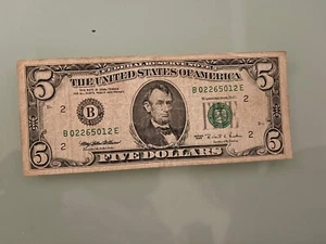 1995 series 5 dollar bill - Picture 1 of 2