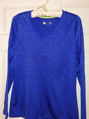 Top deportivo de manga larga semi ajuste XERSION - AZUL REAL BRILLANTE MEDIANO - SECADO RÁPIDO Foto 1 de 4