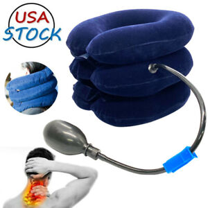 Inflatable Air Travel Cervical Neck Traction Device Collar For Neck Pain Relief