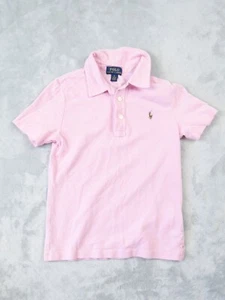 Polo Ralph Lauren Small Pony Polo Shirt Boys Age 6 Children Pink Short Sleeve - Picture 1 of 7