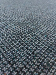 1.625 yds Luum Graph Speck Riverfront Blue, Green, & Gray Wool Upholstery Fabric - Picture 1 of 10