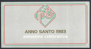 1983 italia repubblica Libretti Ufficiali Anno Santo II°Grigio - Imagen 1 de 1