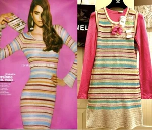 3,5K Neu Chanel Vintage 2011 Streifen Kleid Top Set 36 38 40 4 6 8 Shirt Vintage S M L - Bild 1 von 18