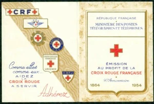 FRANCE- 1954  – RED CROSS  BOOKLET –VF  ** - Picture 1 of 2