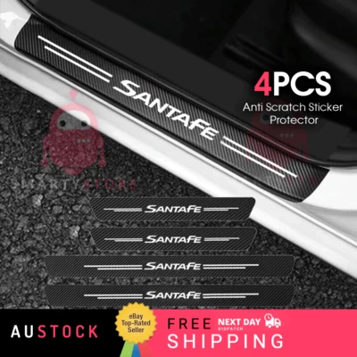 For Hyundai Santa Fe Door Plate Sill Scuff Anti Scratch Decal Sticker Protector - image 1 of 4