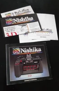 Macchina fotografica stereo vintage Nishika N8000 3D 35mm istruzioni manuale proprietario - Foto 1 di 1