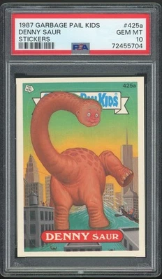 1987 Topps Garbage Pail Kids 11th Series #425a Denny Saur PSA 10 GEM MINT Os11 - Image 1 of 2