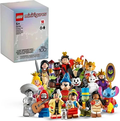 Lego Disney 66734 Minifigures (6) Pack/Box - Disney 100 - New / Sealed / Retired - Image 1 of 4