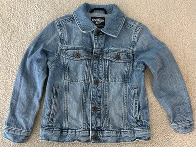 Chaqueta vaquera OshKosh B’gosh Denim niños 5/5A azul frente a presión Foto 1 de 4