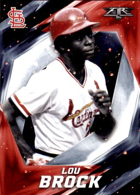2017 Topps Fire #47 Lou Brock - Image 1 of 2
