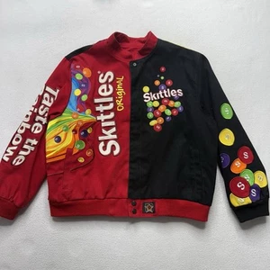 Skittles NASCAR Jacket ~ Jeff Hamilton JH Design ~ Youth 13-14 2XL ~ Y2K Supreme - Picture 1 of 11