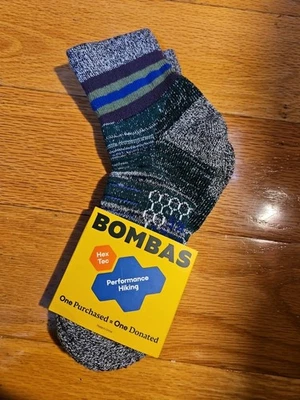 Calcetín de Senderismo BOMBAS Med Unisex Hex Tec Performance Gris Nuevo en paquete Foto 1 de 4