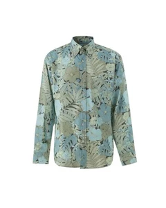 Tom Ford Floral Print Long Sleeve Shirt Men Light Blue - Picture 1 of 5